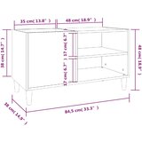 Ormarić za ploče crni 84,5 x 38 x 48 cm od konstruiranog drva | Eponuda.ba