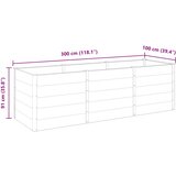  Povišena vrtna gredica 300 x 100 x 91 cm WPC siva | Eponuda.ba
