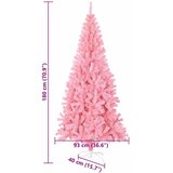  Božićno drvce s 300 LED svjetlima Ružičasta 180 cm PVC | shoptok.hr