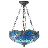  Endon 64075 - Luster na lancu Tiffany DRAGONFLY 3xE27/60W/230V prečnik 41 cm | Eponuda.com