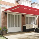 vidaXL automatska uvlačiva tenda crvena 600x300 cm, tenda zamjensko platno za okvir 6x3 m crvena | shoptok.hr