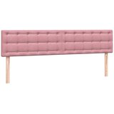  s oprugama i madracem ružičasti 180x210 cm baršunasti | shoptok.hr