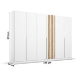 Rauch Möbel omara s klasičnimi vrati, bela, hrast artisan | Shoptok.si