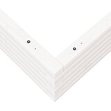  Vrtna sadilica bijela 100x100x23 cm od masivne borovine | shoptok.hr