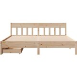 vidaXL Okvir kreveta bez madraca 180 x 200 cm od masivne borovine | shoptok.hr