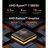 Beelink eq amd ryzen 7 5825U 8C/16T, 16GB, 500GB, Win11PRO