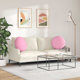  Jastučići za sjedenje 2 pcs Ružičasta Ø50 x 19 cm tkanina | Eponuda.ba