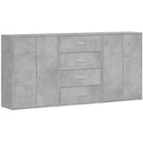 Maison Chic Komoda - Predalnik 3 kosi betonsko siva 60x31x84 cm inženirski les, (21718717) | Shoptok.si