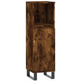  Kupaonski ormarić dimljeni hrast 30x30x100 cm konstruirano drvo | shoptok.hr