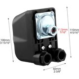 QWORK® tlačno stikalo 230 V – 1-fazno, 1/4" za vodne črpalke in vrtne sisteme | Shoptok.si