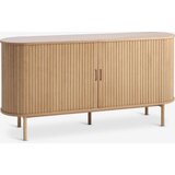  Komoda 160cm rolo vrata nat. hrast u