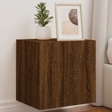 Maison Chic Stenska TV omarica - TV stojalo - Televizijska omarica z LED lučkami rjavi hrast 40,5x35x40 cm, (21700181) | Shoptok.si