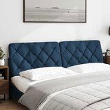 Maison Chic posteljno vzglavje - vzglavna omarica - vzglavna stranica modra 180 cm blago, (21703952) | Shoptok.si
