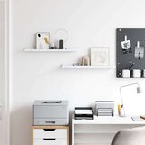  Stenska polica 2 pcs Beli marmor 60 x 9 x 3 cm Konstruiran les, (5000201142) | Shoptok.si