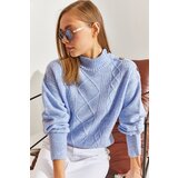 Bianco Lucci Women's Button Detailed Patterned Knitwear Sweater Cene