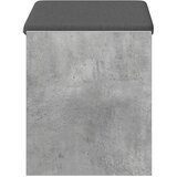  Klupa za hodnik s jastukom Betonsko Siva 63 x 38 x 45 cm - Betonsko siva 63 cm | shoptok.hr