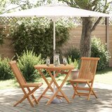 vidaXL 3-delni zložljivi vrtni bistro set iz trdnega akacijevega lesa | Shoptok.si