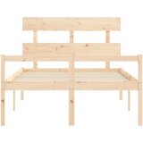  Krevet za starije s uzglavljem 140x190 cm od masivnog drva | shoptok.hr