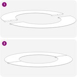  Pogodno za ravni drveni prsten Smeđa Ø40 / 70 cm | shoptok.hr