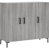 Maison Chic Komoda - Predalnik siva sonoma 90x34x80 cm konstruiran les, (21718058) | Shoptok.si