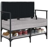 vidaXL Klop za čevlje siva sonoma 85,5x42x57,5 cm inženirski les | Shoptok.si