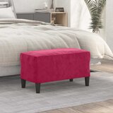  Klupa crvena boja vina 70 x 35 x 41 cm baršunasta | shoptok.hr