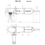 Metabo WBE 700 ugaona bušilica