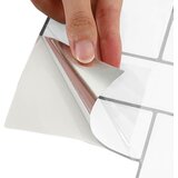  Pločica riblja kost 10 pcs Bijela siva 30 x 30 cm | shoptok.hr