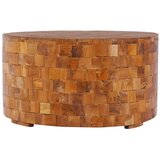 The Living Store Klubska mizica 60x60x35 cm trdna tikovina - Klubska Mizica, (21574763) Cene