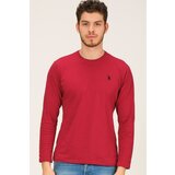 Dewberry T8588 BIKE COLLAR MEN'S SWEATSHIRT-BURGUNDY | Shoptok.si