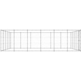 vidaXL Zunanji pasji boks pocinkano jeklo 36,3 m² | Shoptok.si