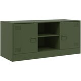 vidaXL TV omarica olivno zelena 99x39x44 cm jeklo, (21323443) Cene