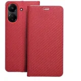 Book Carbon ovitek za XIAOMI Redmi 13C / POCO C65 rdeč