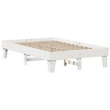 vidaXL Okvir kreveta bez madraca bijeli 135 x 190 cm masivna borovina | shoptok.hr