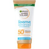 Garnier Ambre Solaire Sensitive Advanced Hypoallergenic Milk vodoodporna zaščita pred soncem za telo 175 ml cene