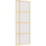  Klizna vrata zlatna 76x205 cm matirano staklo ESG i aluminij | Eponuda.com