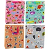 Bag Stickers Colored Stamps 32 x 26 x 12 cm