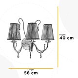 Lesnina XXXL STENSKA SVETILKA Delia E14 | Shoptok.si