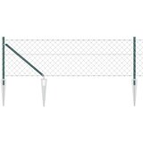 vidaXL Ogradna mreža s 7 šiljaka 0.8x10 m Galvanizirani čelik | shoptok.hr