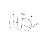 Hanah home ogledalo otis mirror white | ePonuda.com