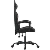  Okretna igraća stolica crno-siva od umjetne kože | shoptok.hr