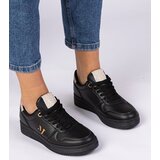 Gemre Black women's sneakers with gold glitter Emilia | Shoptok.si