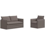  Set sofe 2 pcs Sivosmeđa 156 x 82 x 85 cm Tkanina | Eponuda.com