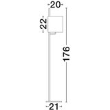 Nova Luce Crna metalna stojeća svjetiljka (visina 176 cm) Yama – | shoptok.hr