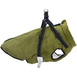 Kaput za pse s pojasom Maslinasto zelena 6XL Flis i Poliester | shoptok.hr