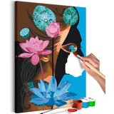  Slika za samostalno slikanje - Lotus Lady 40x60 Cijene