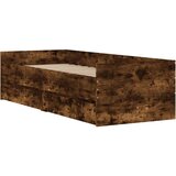  Okvir kreveta s ladicama boja dimljenog hrasta 100 x 200 cm | shoptok.hr