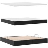  Postelja s shranjevanjem Črna 200 x 200 cm Umjetno usnje, (5000105106) | Shoptok.si