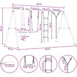  Set vanjskih ljuljački Šareni Čelik i PE | shoptok.hr