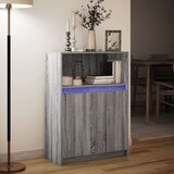  Komoda s LED svjetlima boja hrasta sonome 72x34x100 cm drvena | shoptok.hr